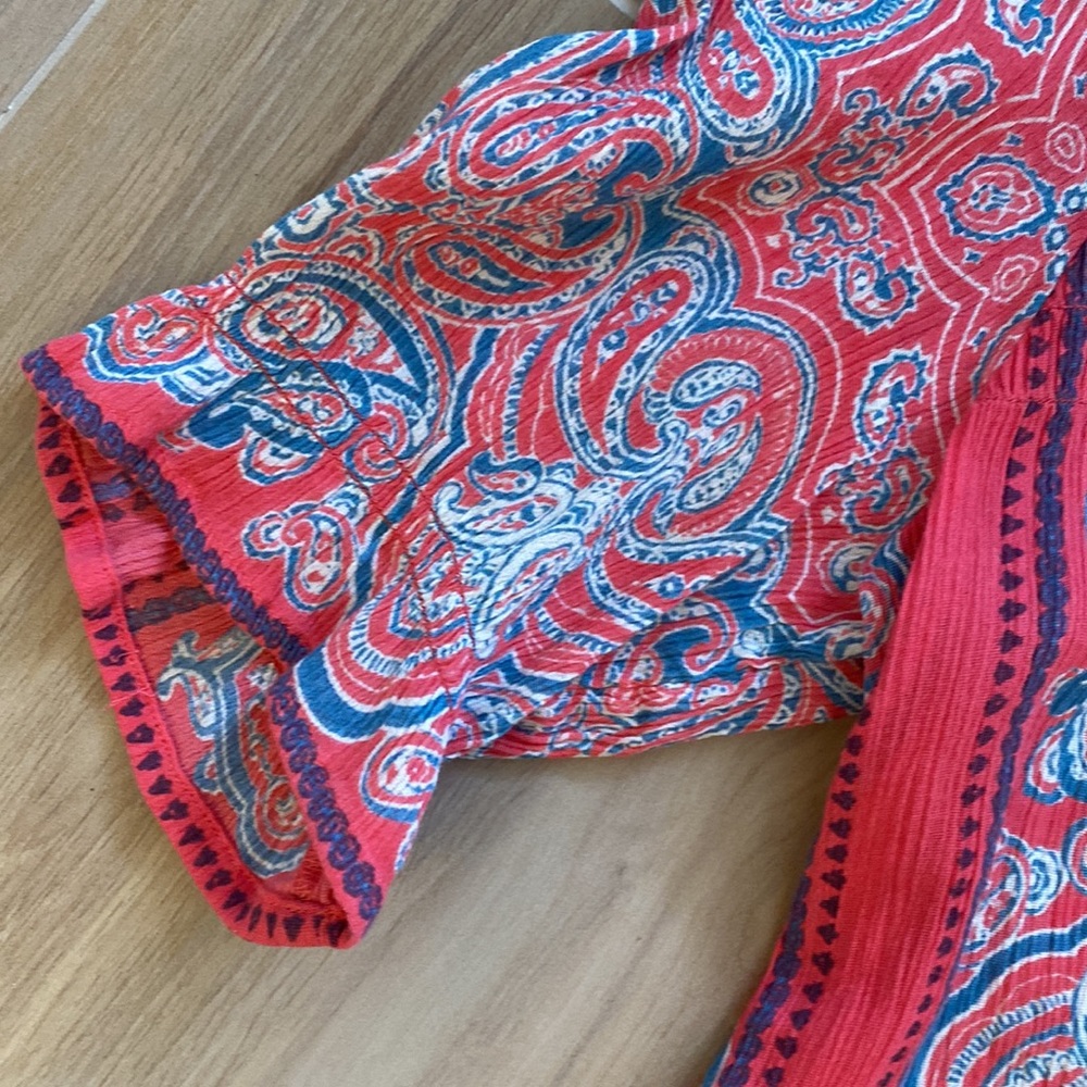 LUCKY BRAND PAISLEY  BOHO TOP~MEDIUM - Picture 6 of 8
